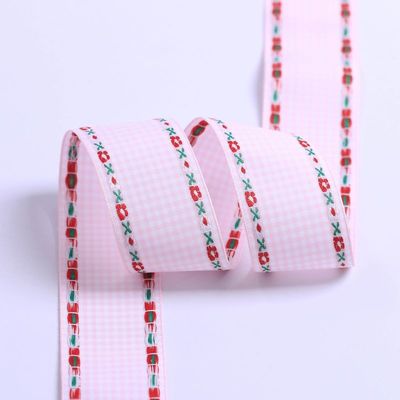 7mm-38mm Blue Ribbon được thêu ISO9001 Ribbon hoa thêu