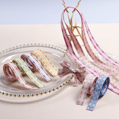 7mm-38mm Blue Ribbon được thêu ISO9001 Ribbon hoa thêu
