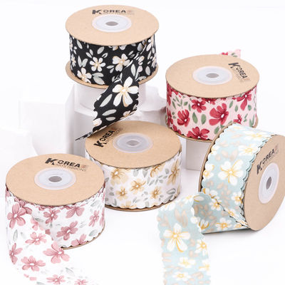 Dải băng hoa Grosgrain cá nhân Dải băng cạnh dệt cho đóng gói quà tặng
