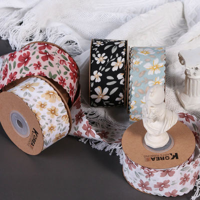 Dải băng hoa Grosgrain cá nhân Dải băng cạnh dệt cho đóng gói quà tặng