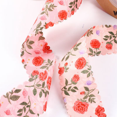 2.5cm-4cm Polyester Ribbon Double Face Weave Edge Packing Ribbon