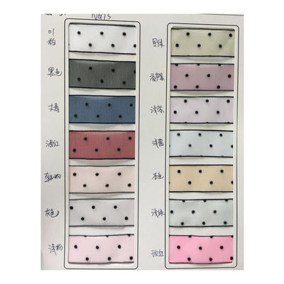 10mm-60mm Dot Velvet dây ruy băng thêu hai mặt ruy băng
