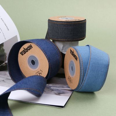 OEM ODM Blue Denim Jeans Ribbon 12mm-38mm Ribbon Cho quần jean