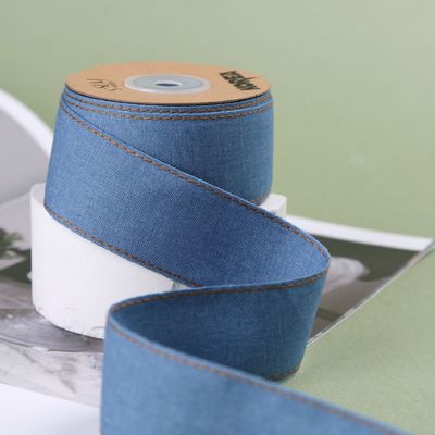 OEM ODM Blue Denim Jeans Ribbon 12mm-38mm Ribbon Cho quần jean