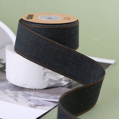 OEM ODM Blue Denim Jeans Ribbon 12mm-38mm Ribbon Cho quần jean