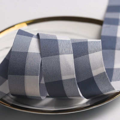 Đen và trắng hình vuông dây 7mm-40mm Polyester Ribbon Roll