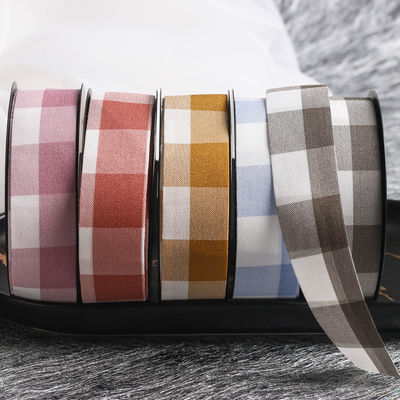 Đen và trắng hình vuông dây 7mm-40mm Polyester Ribbon Roll