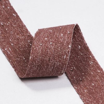 Double Face Cotton Linen Ribbon 6mm-40mm Custom Ribbon Rolls OEM