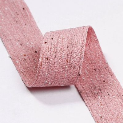 Double Face Cotton Linen Ribbon 6mm-40mm Custom Ribbon Rolls OEM
