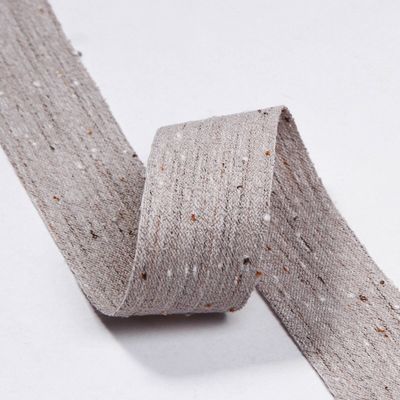 Double Face Cotton Linen Ribbon 6mm-40mm Custom Ribbon Rolls OEM