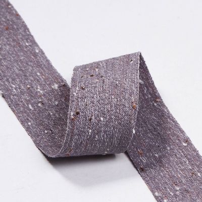Double Face Cotton Linen Ribbon 6mm-40mm Custom Ribbon Rolls OEM