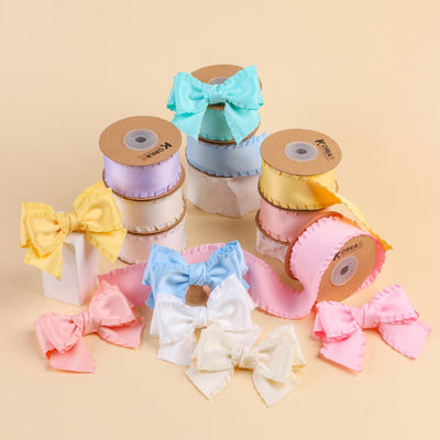 Dải băng satin polyester 25mm-38mm hai mặt satin