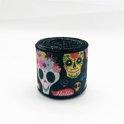 Đẹp Halloween phim hoạt hình dây băng 63mm lễ hội Halloween Grosgrain Ribbon