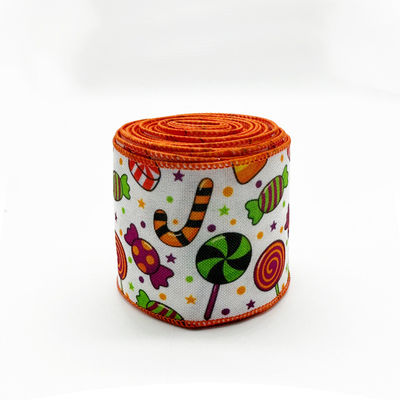 Đẹp Halloween phim hoạt hình dây băng 63mm lễ hội Halloween Grosgrain Ribbon