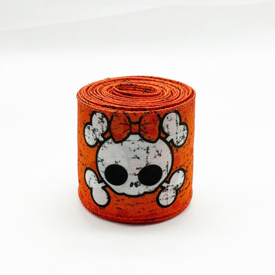 Đẹp Halloween phim hoạt hình dây băng 63mm lễ hội Halloween Grosgrain Ribbon
