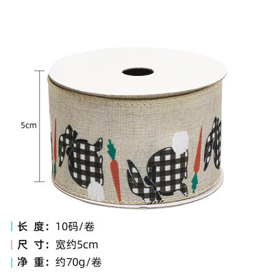 Trứng và Thỏ Lễ Phục sinh dây băng 50mm 5cm Thỏ Phục sinh băng