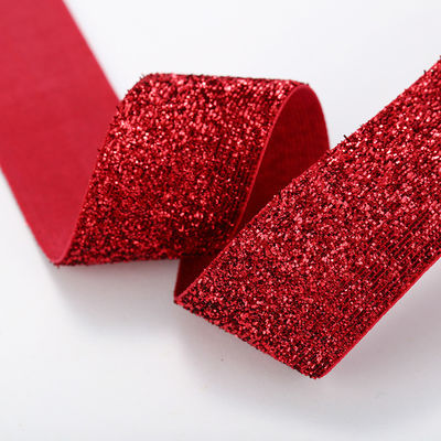 10mm-75mm Shinny Red Velvet Ribbon By The Yard Dyeed Technics