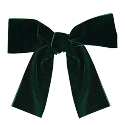 2.5cm Velvet Ribbon Bow Wedding Party Dark Green Velvet Ribbon