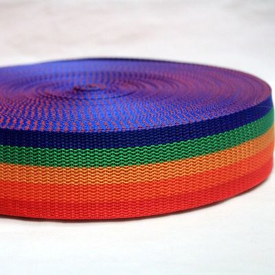 2cm 5cm Rainbow Webbing 0,5mm Độ dày Polypropylene Webbing