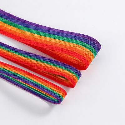 2cm 5cm Rainbow Webbing 0,5mm Độ dày Polypropylene Webbing