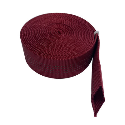 ISO9001 Polypropylene Webbing Strap 38mm Red Nylon Webbing