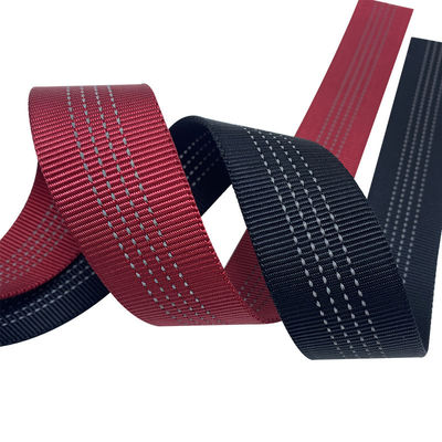 ISO9001 Polypropylene Webbing Strap 38mm Red Nylon Webbing