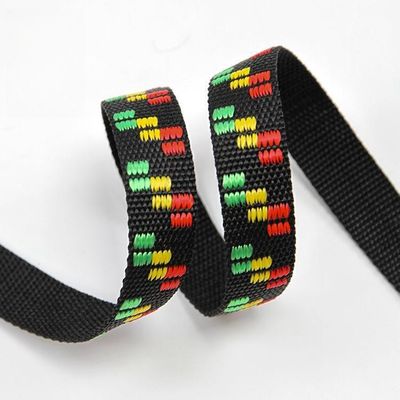 500lbs 25mm Polypropylene Webbing cho cổ áo chó Black Webbing