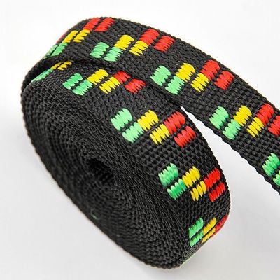 500lbs 25mm Polypropylene Webbing cho cổ áo chó Black Webbing