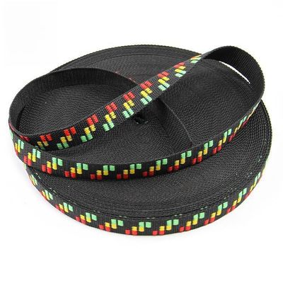 500lbs 25mm Polypropylene Webbing cho cổ áo chó Black Webbing