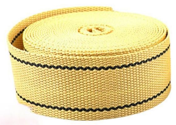 Yellow Fire Retardant Webbing 2.5cm Kevlar Webbing By The Yard (Màn tròn màu vàng chống cháy)