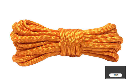 Sợi dây nylon màu cam ISO9001 dây polyester đan gấp đôi