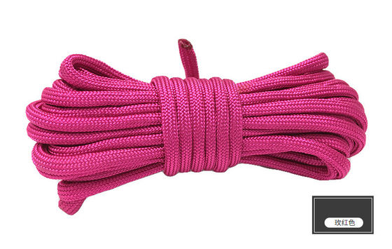 Sợi dây nylon màu cam ISO9001 dây polyester đan gấp đôi