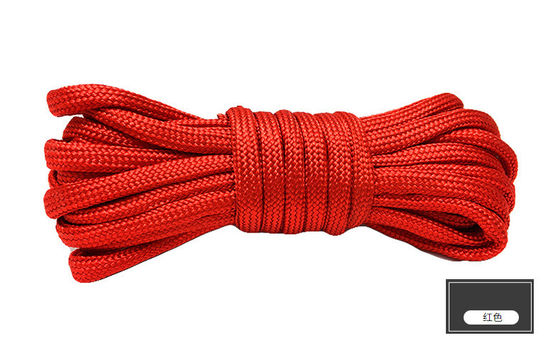 Sợi dây nylon màu cam ISO9001 dây polyester đan gấp đôi