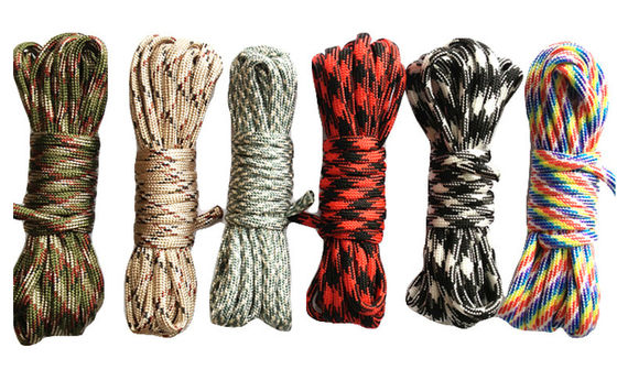 Sợi dây nylon màu cam ISO9001 dây polyester đan gấp đôi