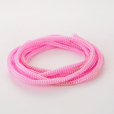 Màu hồng DIY 3mm Polypropylene dây chuyền màu tím đan gấp đôi Polypropylene dây chuyền