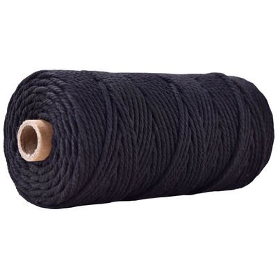 Xanh 3 sợi dây nylon xoắn 3mm Macrame đan dây bông