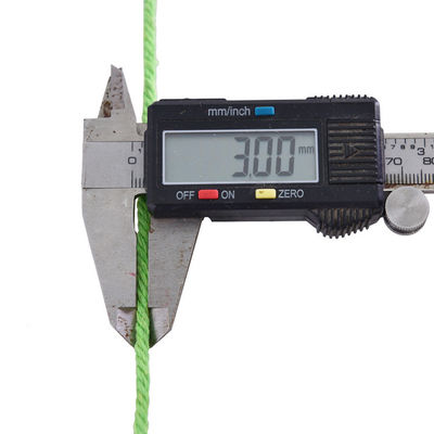 Xanh 3 sợi dây nylon xoắn 3mm Macrame đan dây bông