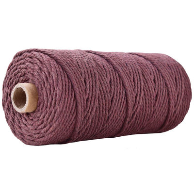Xanh 3 sợi dây nylon xoắn 3mm Macrame đan dây bông