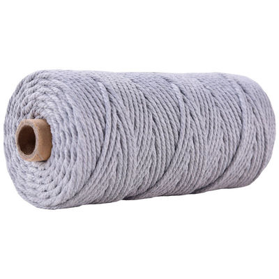 Xanh 3 sợi dây nylon xoắn 3mm Macrame đan dây bông