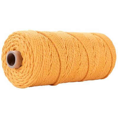 Xanh 3 sợi dây nylon xoắn 3mm Macrame đan dây bông