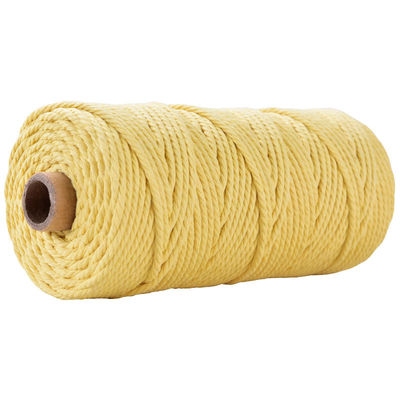 Xanh 3 sợi dây nylon xoắn 3mm Macrame đan dây bông