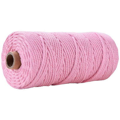 Xanh 3 sợi dây nylon xoắn 3mm Macrame đan dây bông