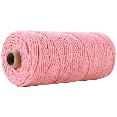 Xanh 3 sợi dây nylon xoắn 3mm Macrame đan dây bông