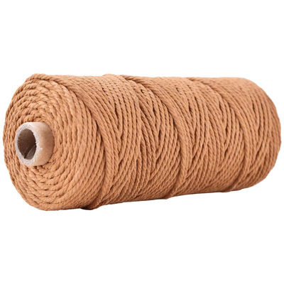 Xanh 3 sợi dây nylon xoắn 3mm Macrame đan dây bông