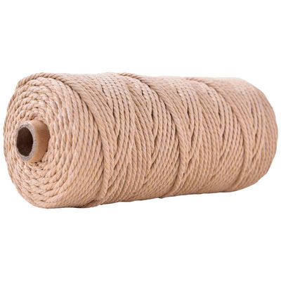 Xanh 3 sợi dây nylon xoắn 3mm Macrame đan dây bông