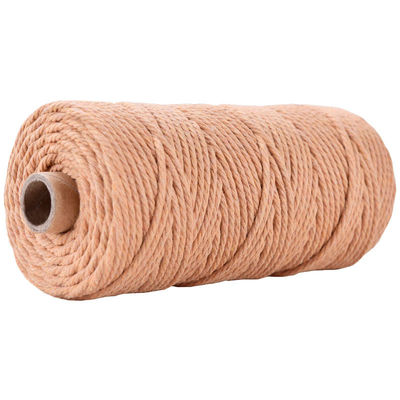 Xanh 3 sợi dây nylon xoắn 3mm Macrame đan dây bông