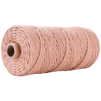 Xanh 3 sợi dây nylon xoắn 3mm Macrame đan dây bông