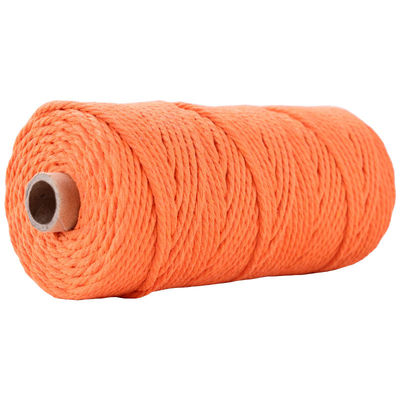 Xanh 3 sợi dây nylon xoắn 3mm Macrame đan dây bông