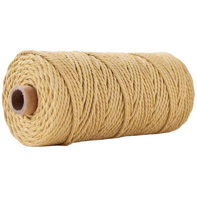 Xanh 3 sợi dây nylon xoắn 3mm Macrame đan dây bông