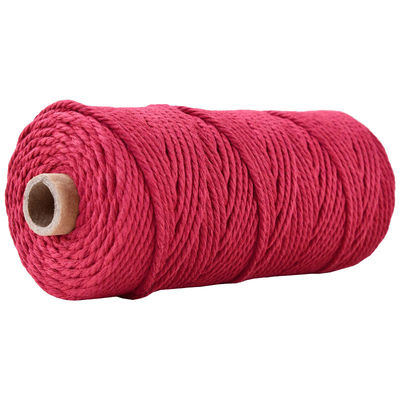 Xanh 3 sợi dây nylon xoắn 3mm Macrame đan dây bông